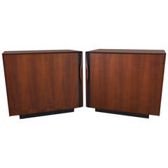 Pair of Walnut Side Tables or Night Stands by John Kapel for Glenn of California