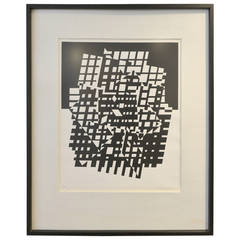 Victor Vasarely Signed and Numbered Lithograph Titled, “Ixion”