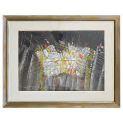 Original Abstract Watercolor by Emily B. Johnson '61 4