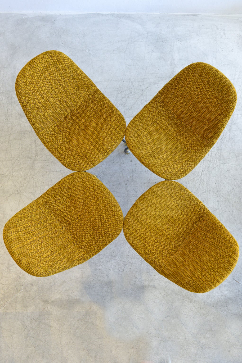 20th Century Rare Set Early Charles Eames Wire Mesh Chairs