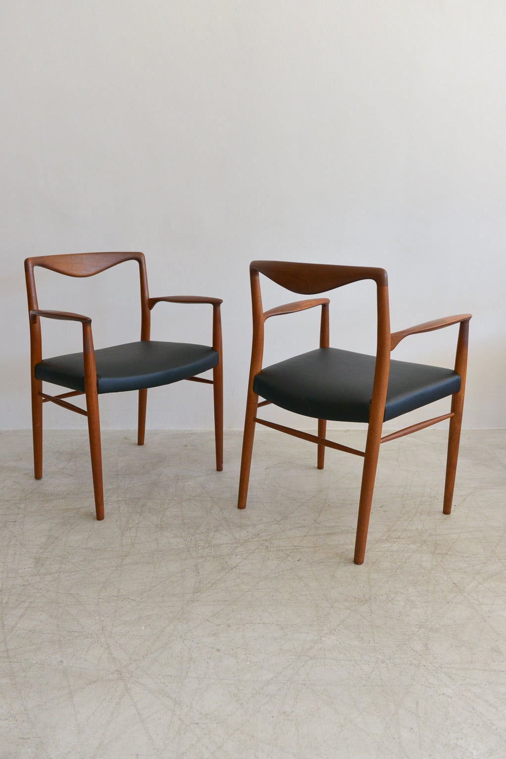 Danish Rare Set of Six Kai Lyngfeldt Larsen for Søren Willadsen Dining Chairs