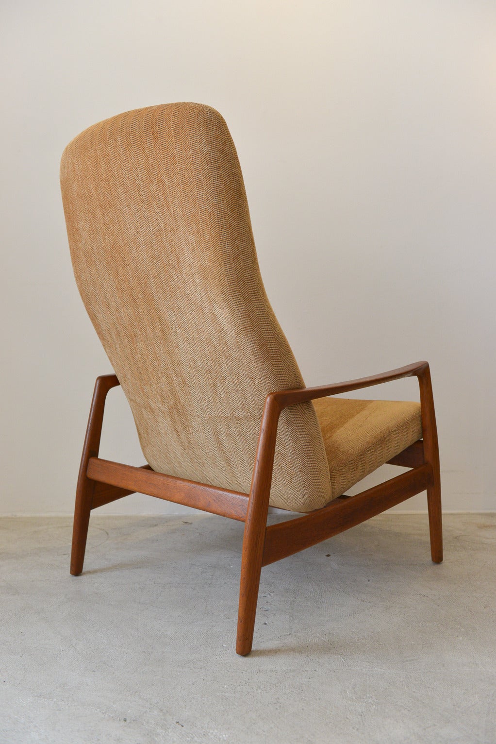 Scandinavian Modern Alf Svensson for Dux High Back Lounge Chair
