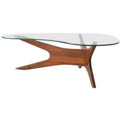 Adrian Pearsall Sculptural Walnut Coffee Table