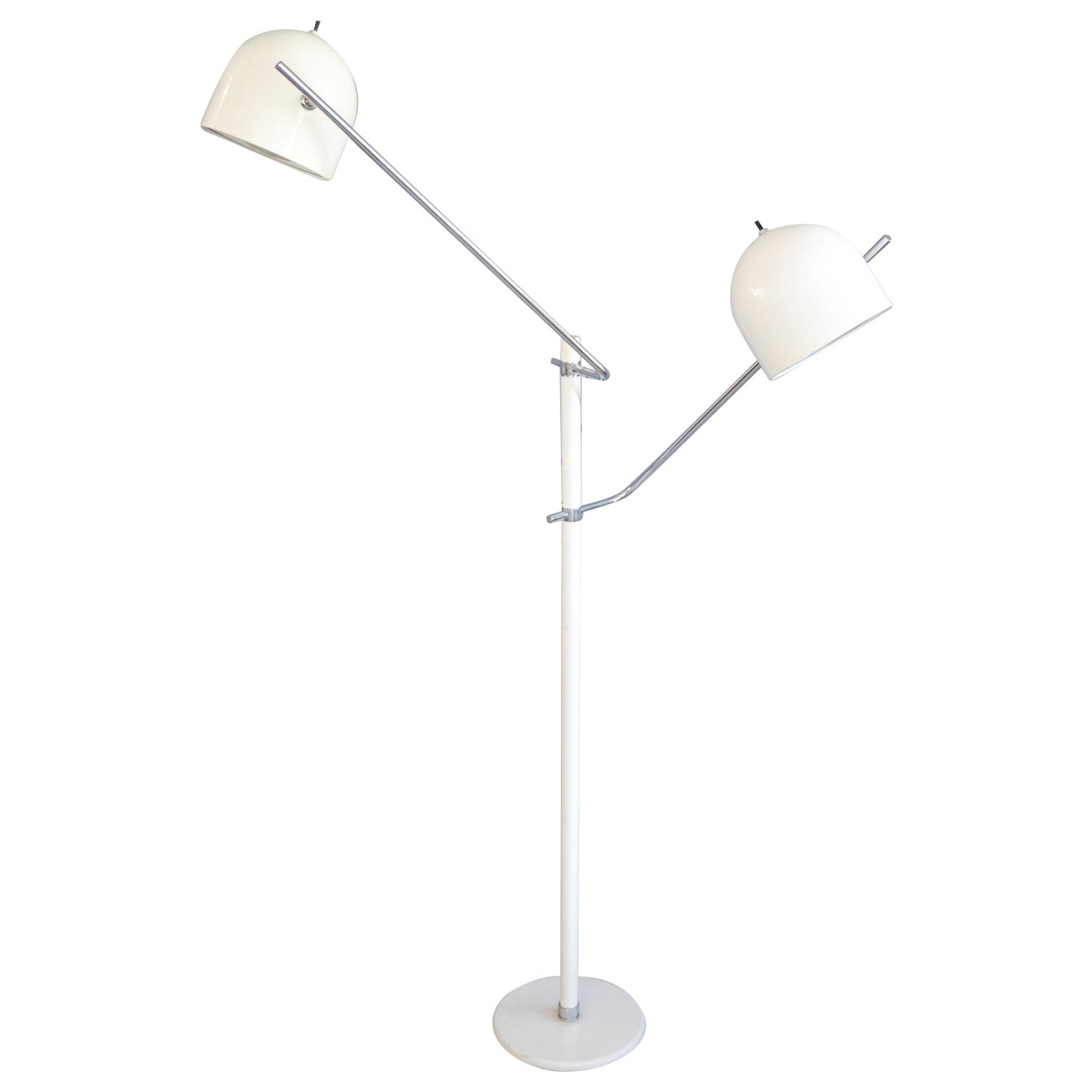 Italian Two-Arm Articulating Floor Lamp