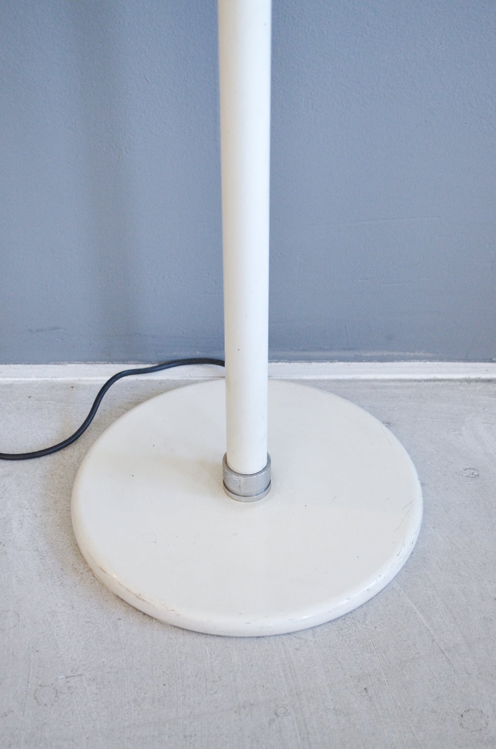 Chrome Italian Two-Arm Articulating Floor Lamp