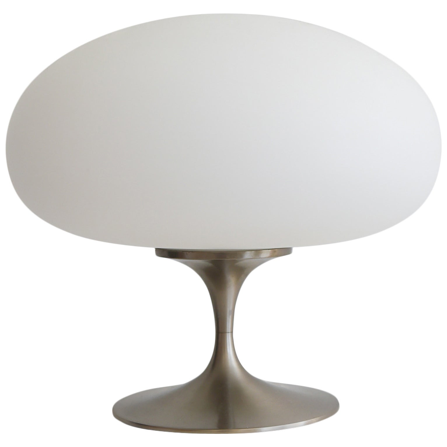 Bill Curry for Laurel Brushed Aluminum Mushroom Lamp