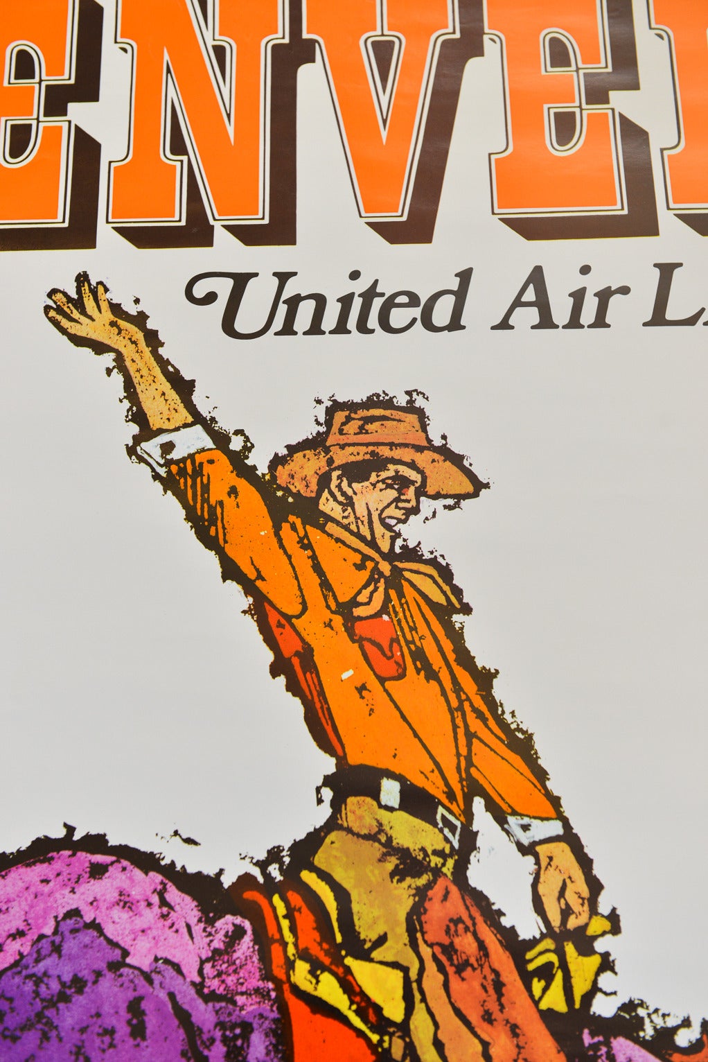 vintage united airlines poster