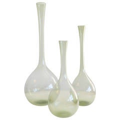 Set of Three Gullaskruf Vases by Arthur Percy