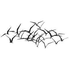 Curtis Jere Birds In Flight Metal Wall Sculpture