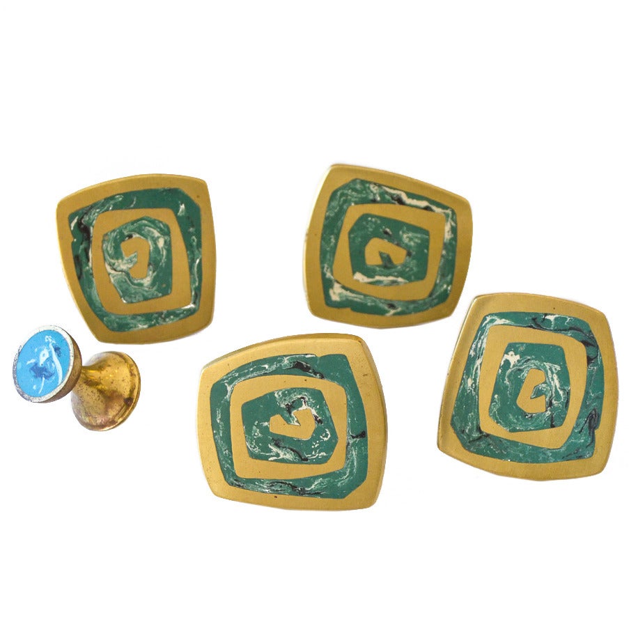 Set of Evelyn Ackerman Brass Door Hardware