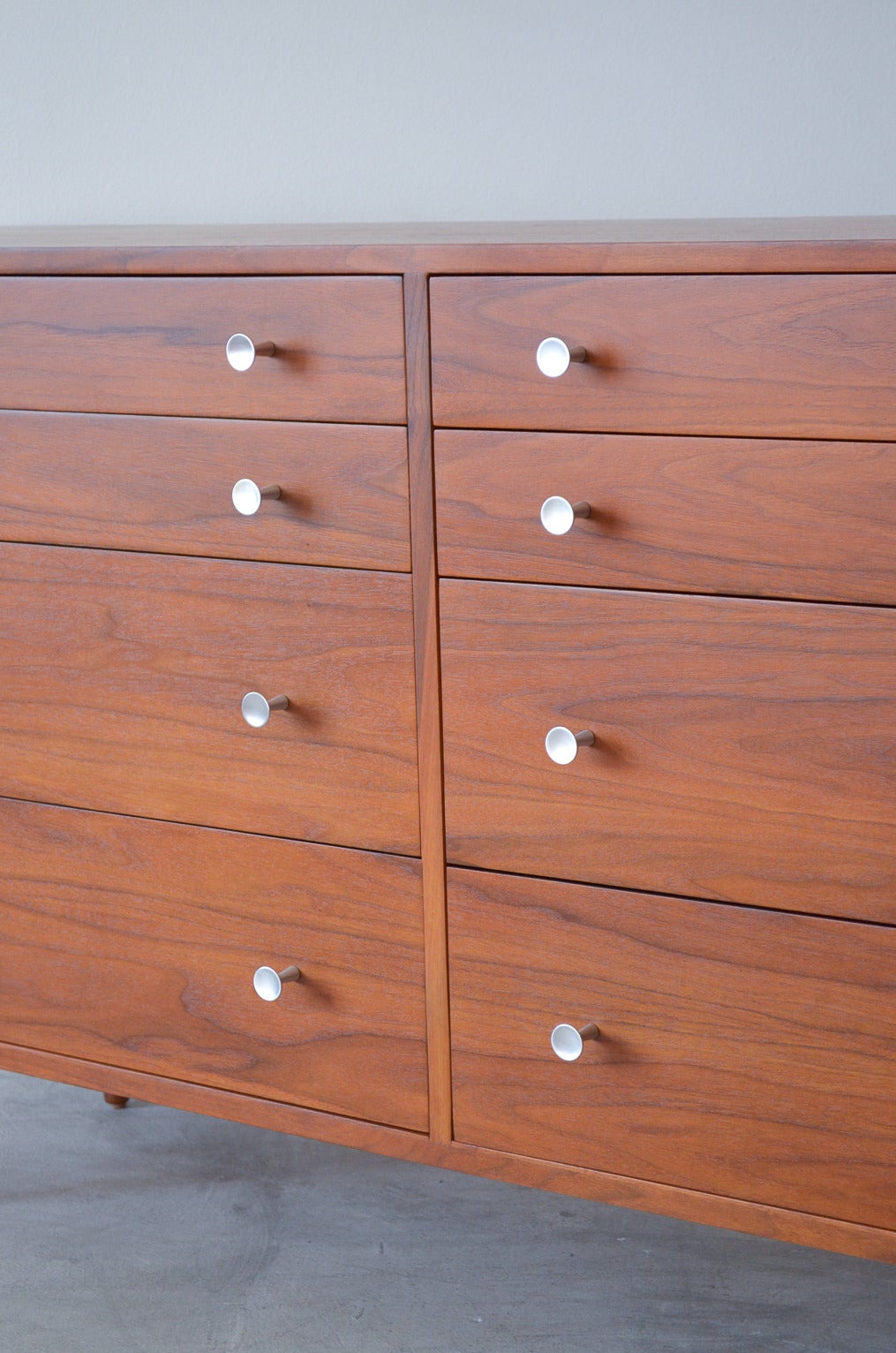 American Exceptional Eight-Drawer Dresser or Credenza by Milo Baughman