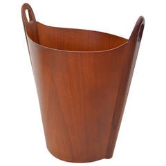 P.S. Heggen Teak Waste Basket