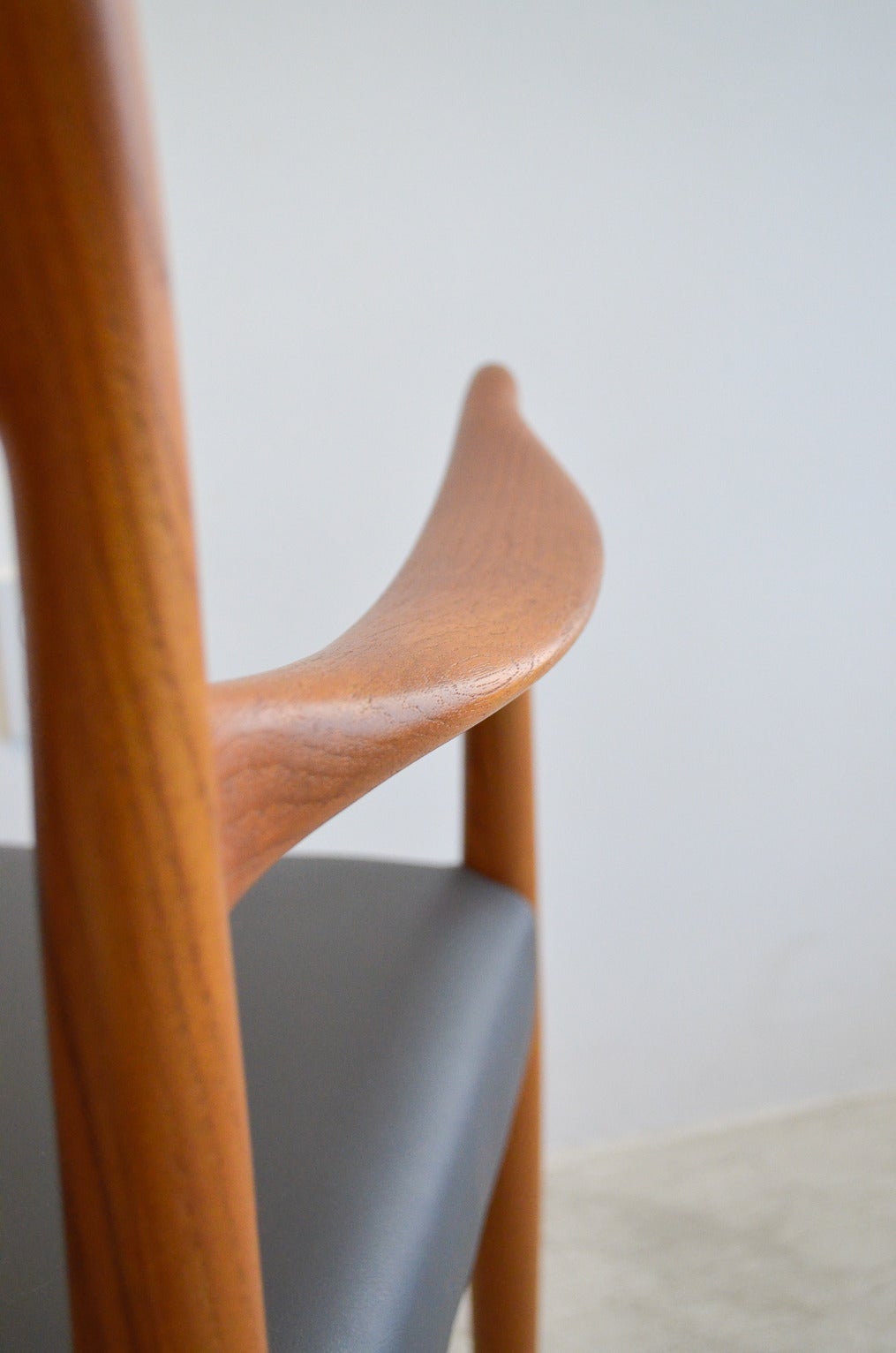 Teak Rare 'Bambi' Sculpted Dining Chairs by Rolf Rastad and Adolf Relling