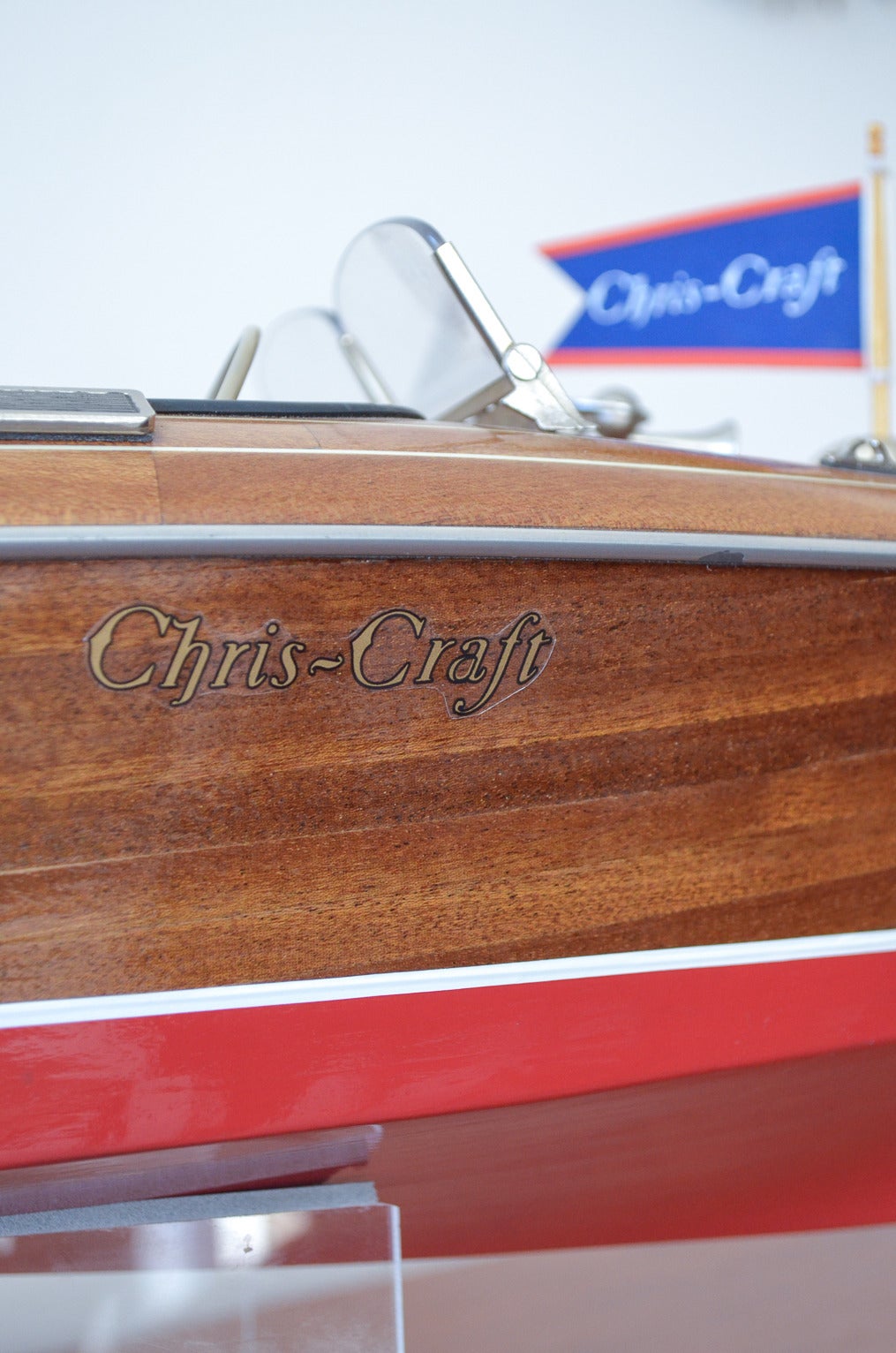 Mid-Century Modern Vintage 1950s Chris Craft Model Boat