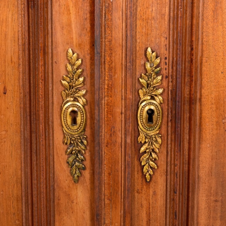 Bronze 19th Century Louis XVI Style Mahogany Buffet