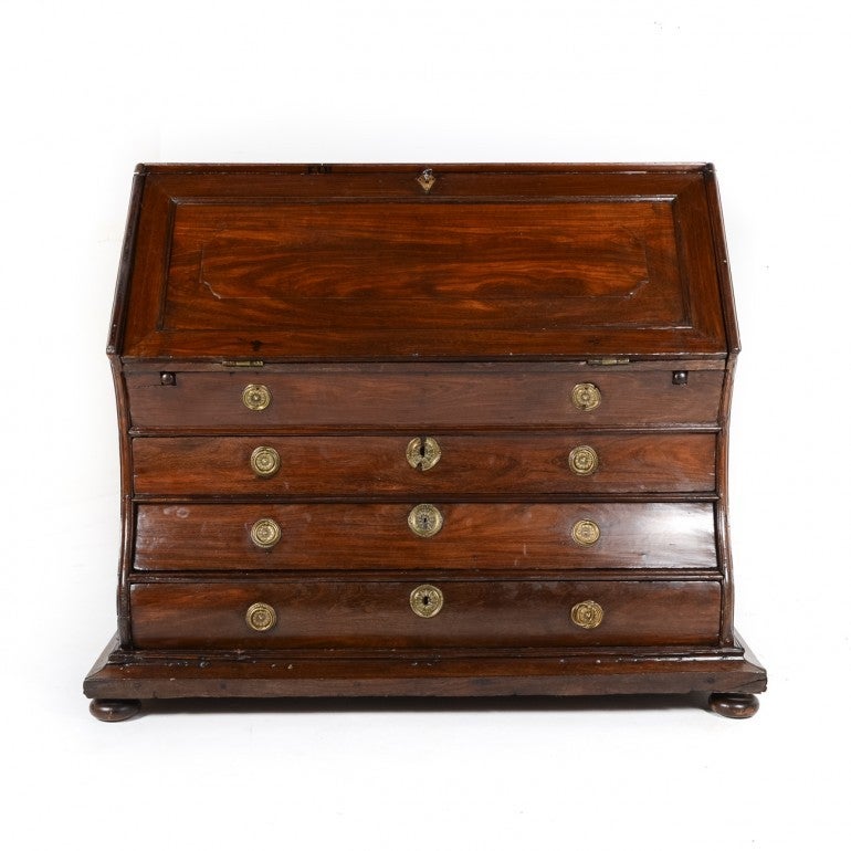 Early 19th Century Dutch Bombe Drop-Front Desk In Good Condition In Vancouver, British Columbia