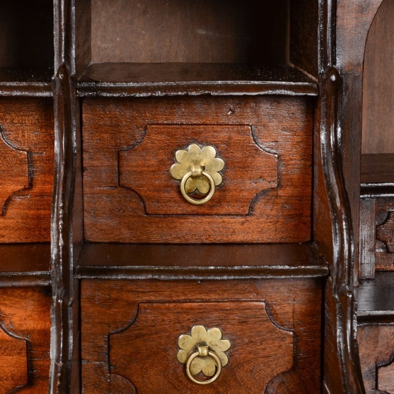Mahogany Early 19th Century Dutch Bombe Drop-Front Desk