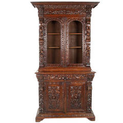 French Bookcase Renaissance Revival Circa 1880.