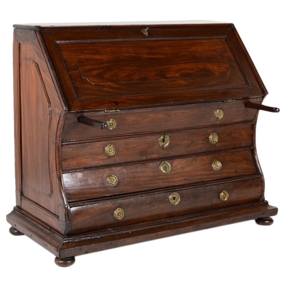 Early 19th Century Dutch Bombe Drop-Front Desk