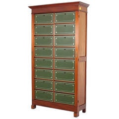 Antique Mahogany File Cabinet from France, circa 1910