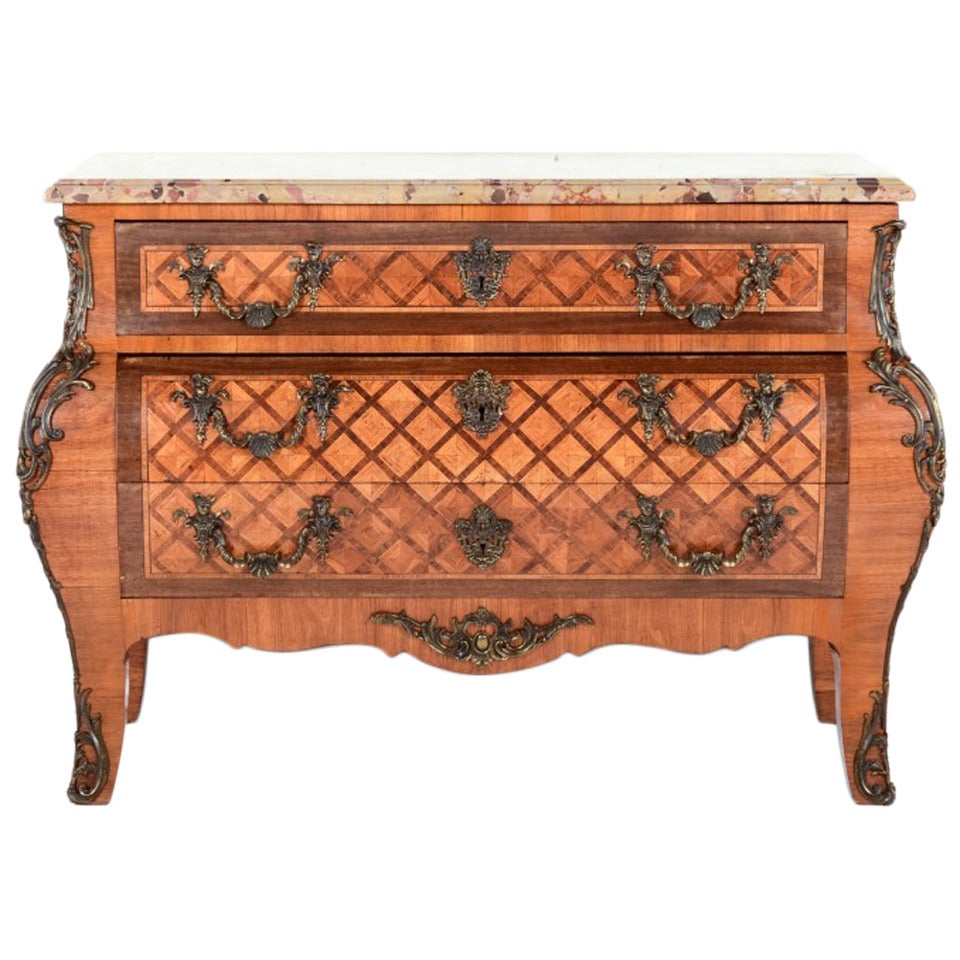 French Commode Chest Transitional Style, circa 1890