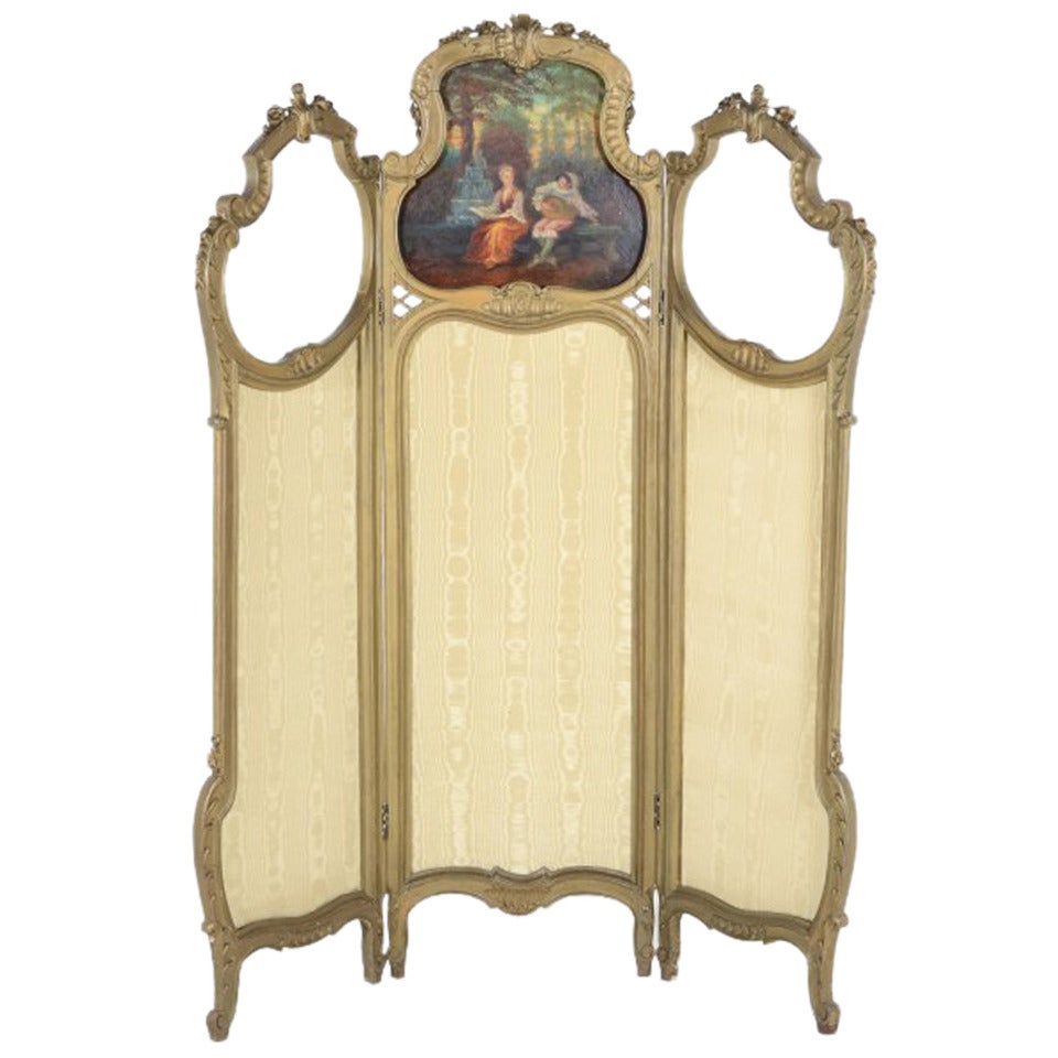 French Ladies Dressing Screen Louis XV Style
