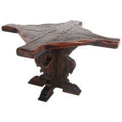 Unusual French Solid Plank Table
