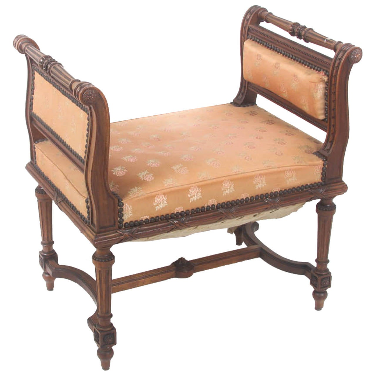 French Vanity Stool Louis Xvi Style At 1stdibs French Vanity Stool Louis Xvi Style For