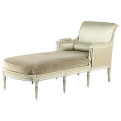 Antique French Directoire Chaise Longue, circa 1840