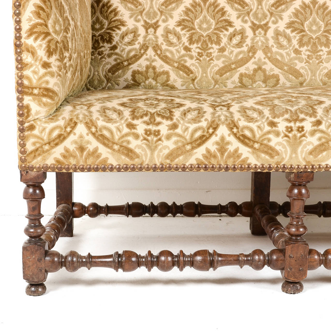 French Settee from Louis XIII era, circa 1630 2