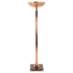 Art Deco Copper Floor Lamp in Style of Gilbert Rohde
