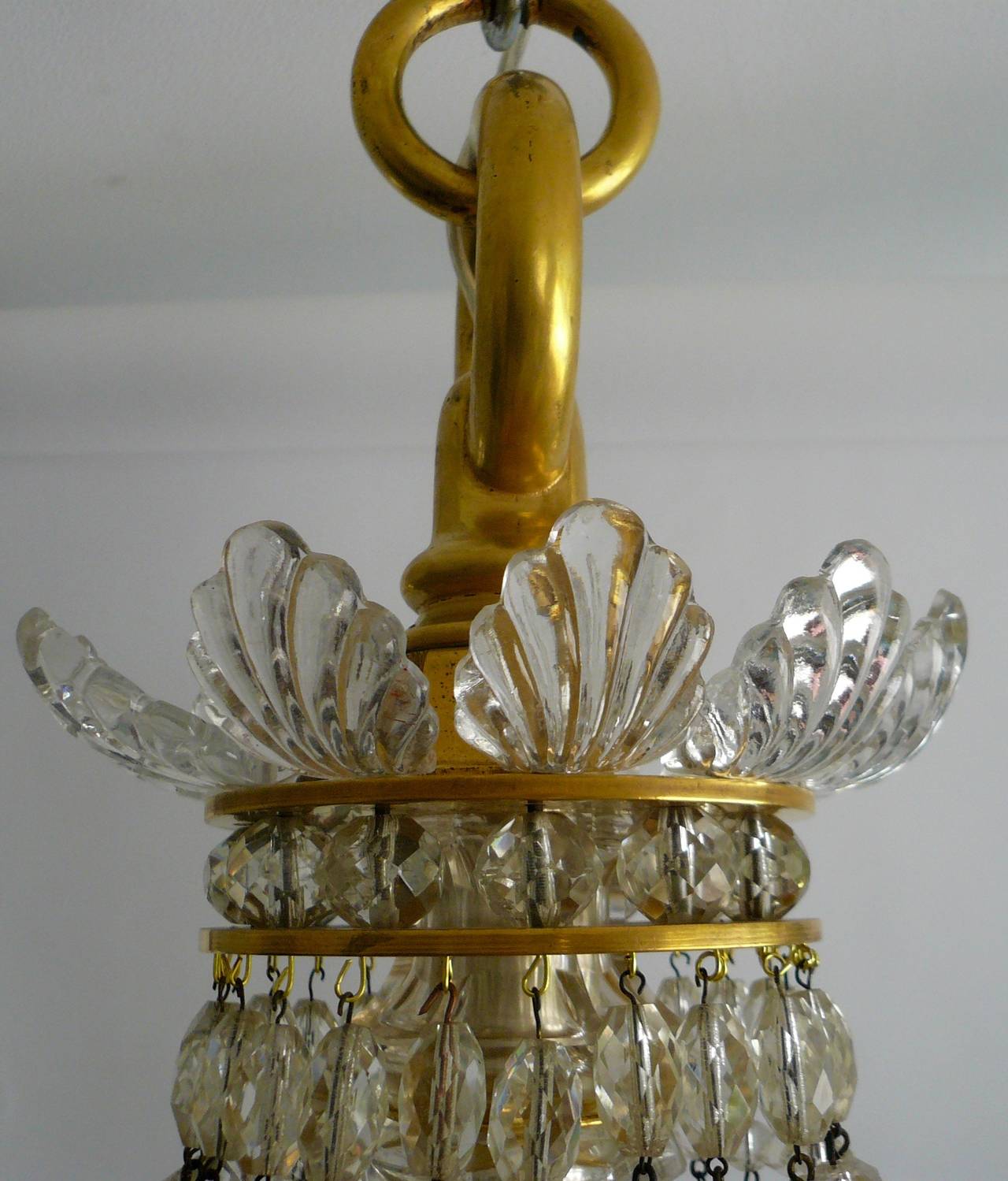 Gilt Bronze and Cut Crystal Twelve-Light Chandelier by E. F. Caldwell 2