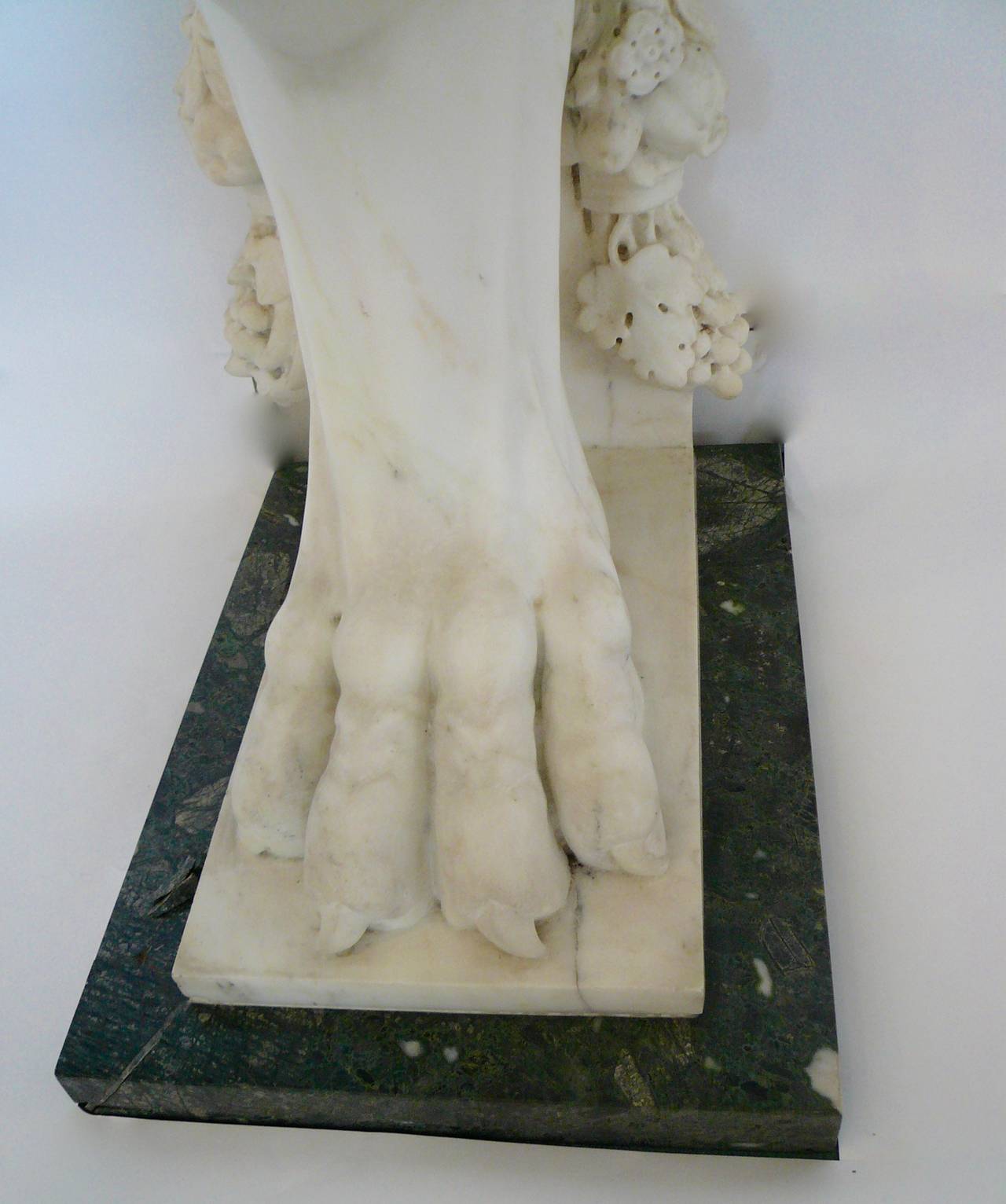 carved marble table