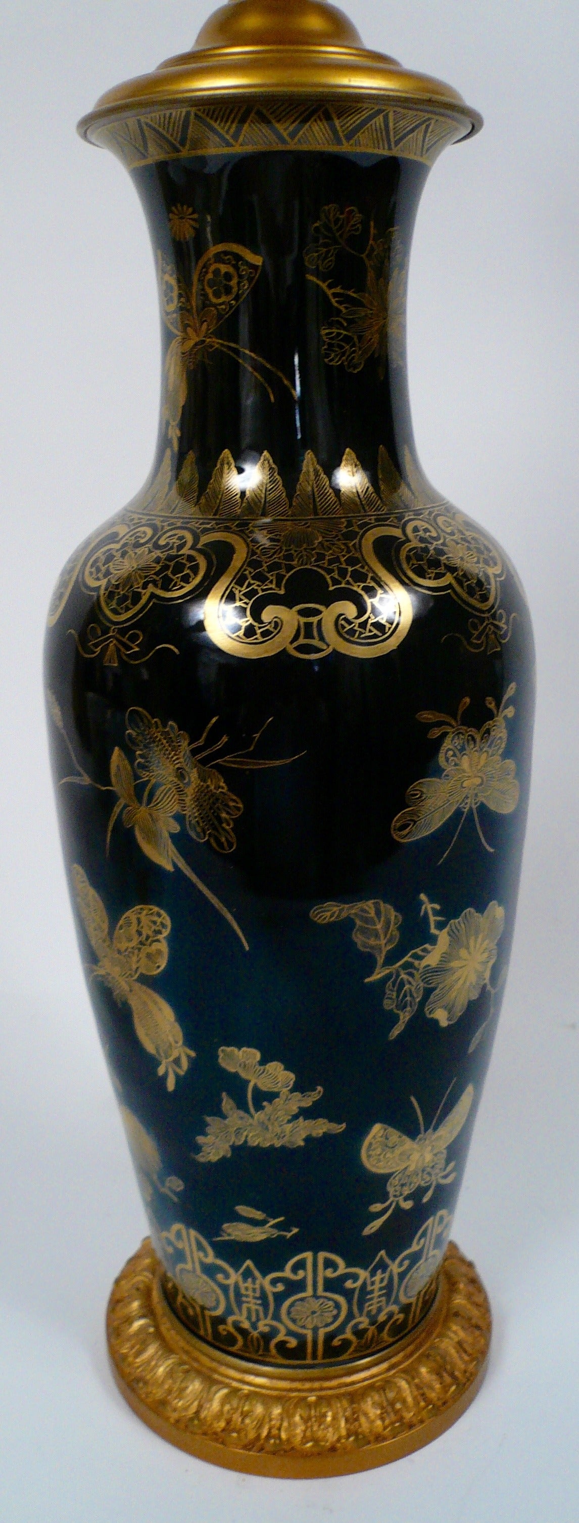 Bronze Mounted Chinese Porcelain Lamp Base
