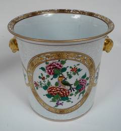 Pair of Samson Porcelain Cache Pots