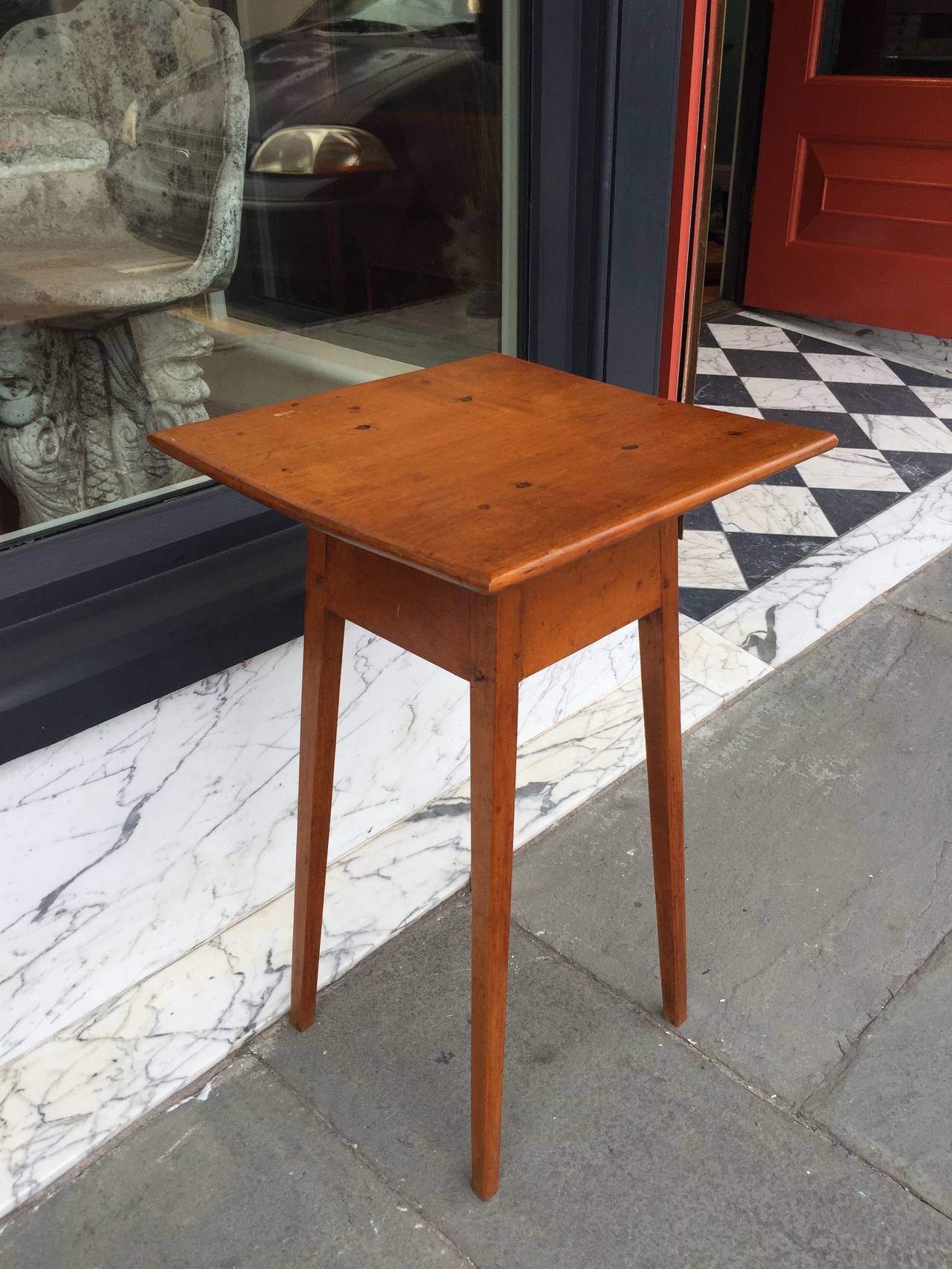 18th Century American Work Table of Maple and Cherry, circa 1790 For Sale