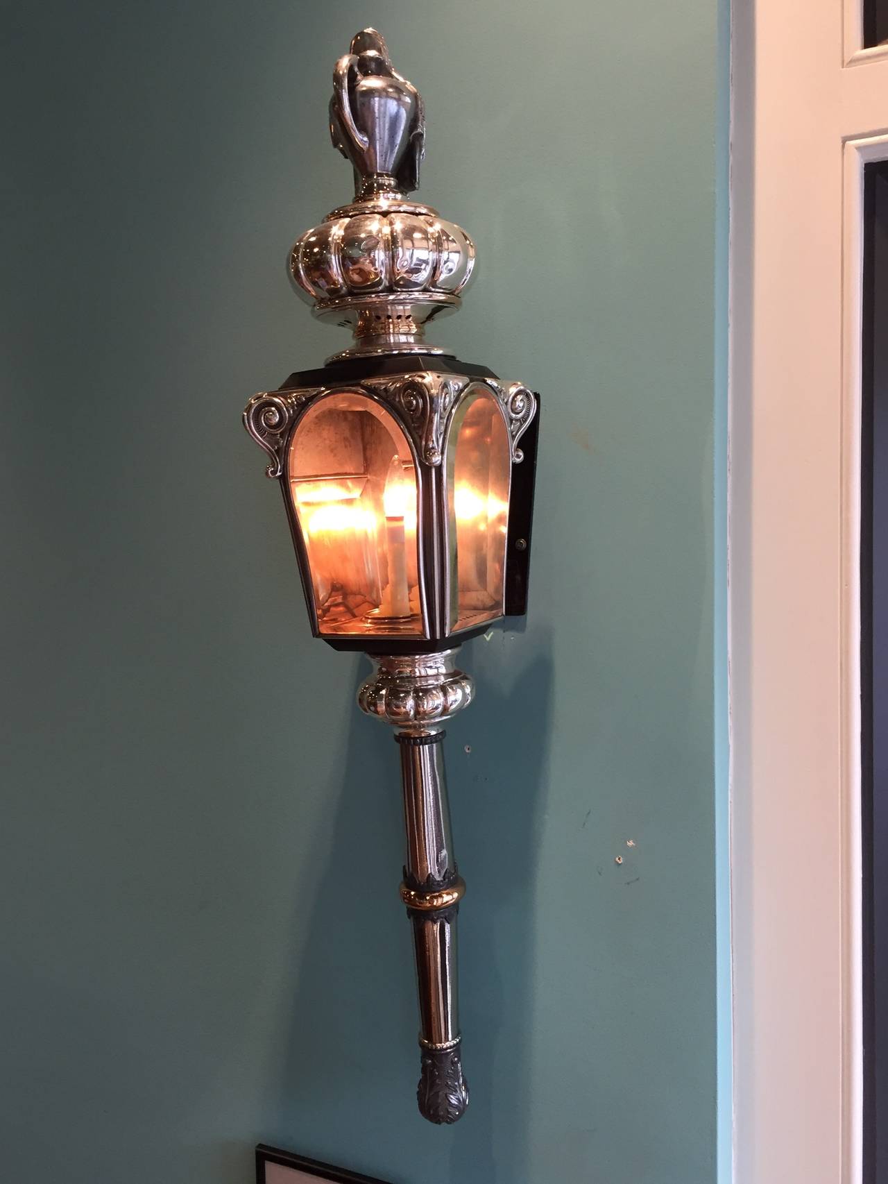 Pair of American Coach Lamps, circa 1890 In Good Condition For Sale In Charleston, SC