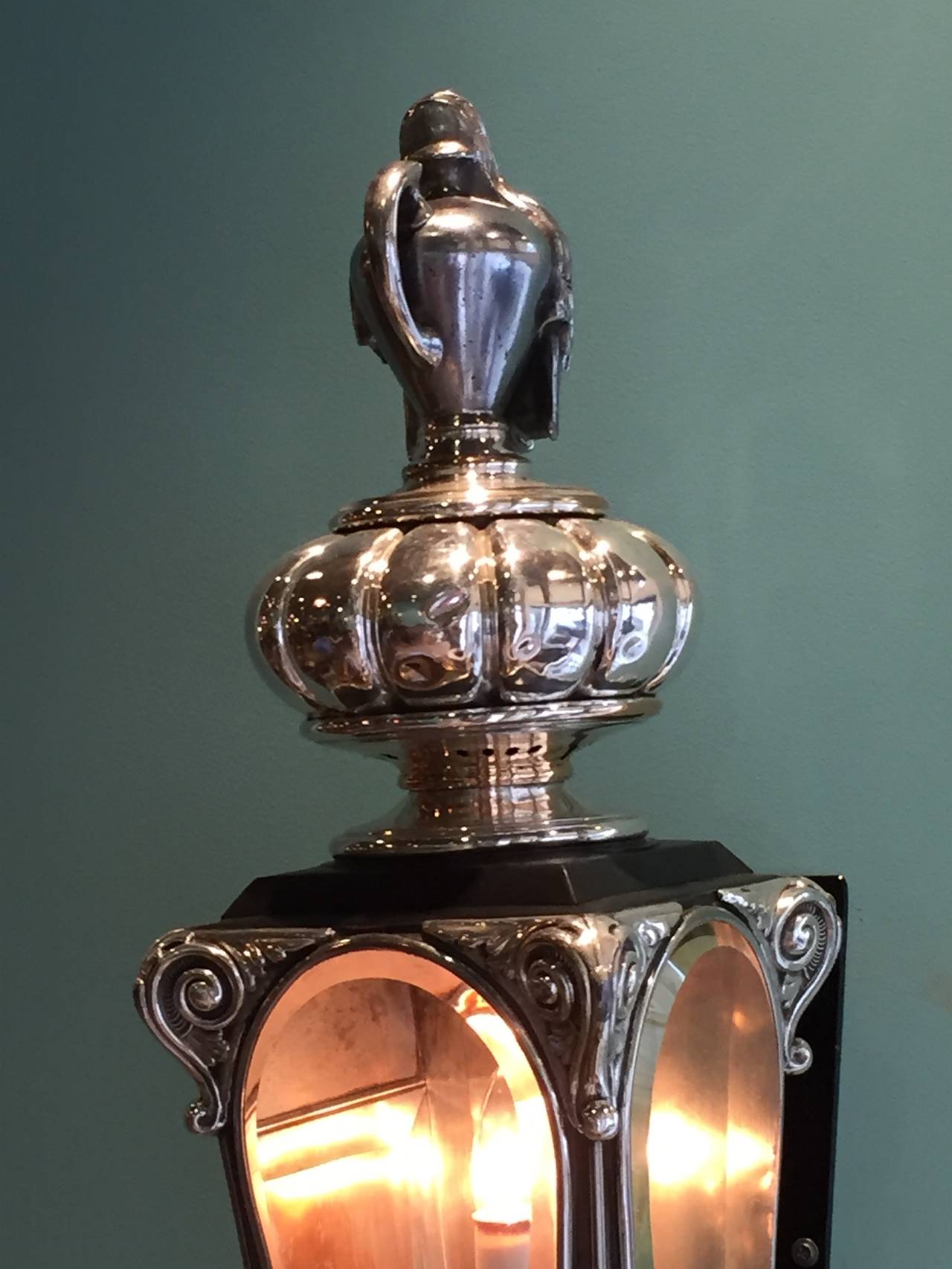 Late 19th Century Pair of American Coach Lamps, circa 1890 For Sale