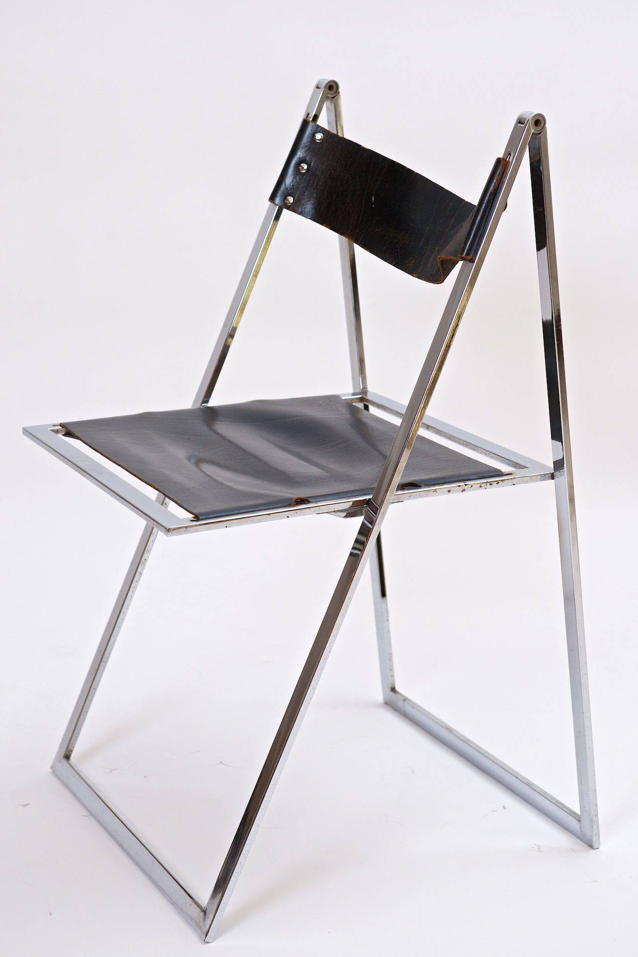 chrome folding chairs