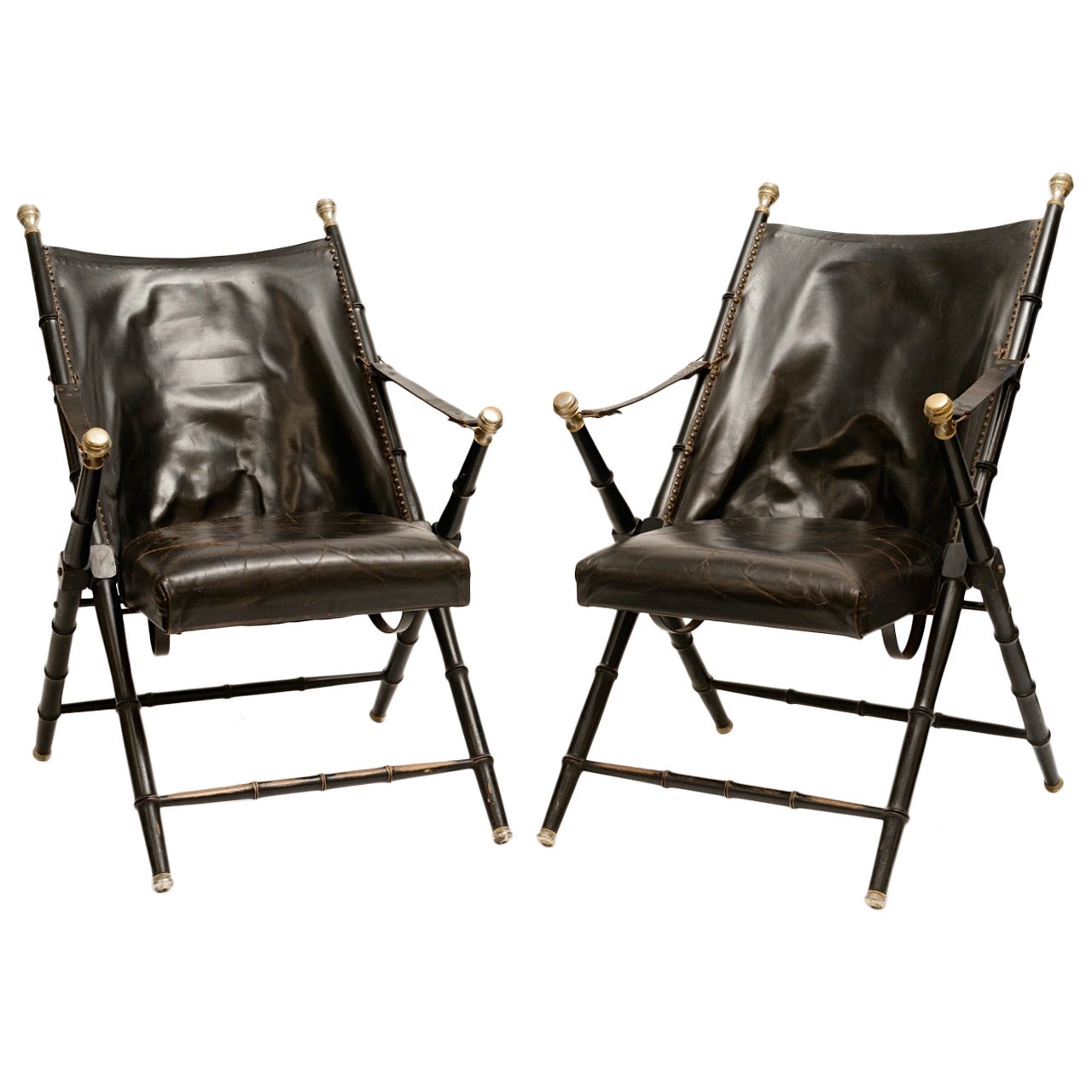Campaign Chairs by Valenti at 1stDibs