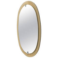 Italian Mirror with Colored Glass
