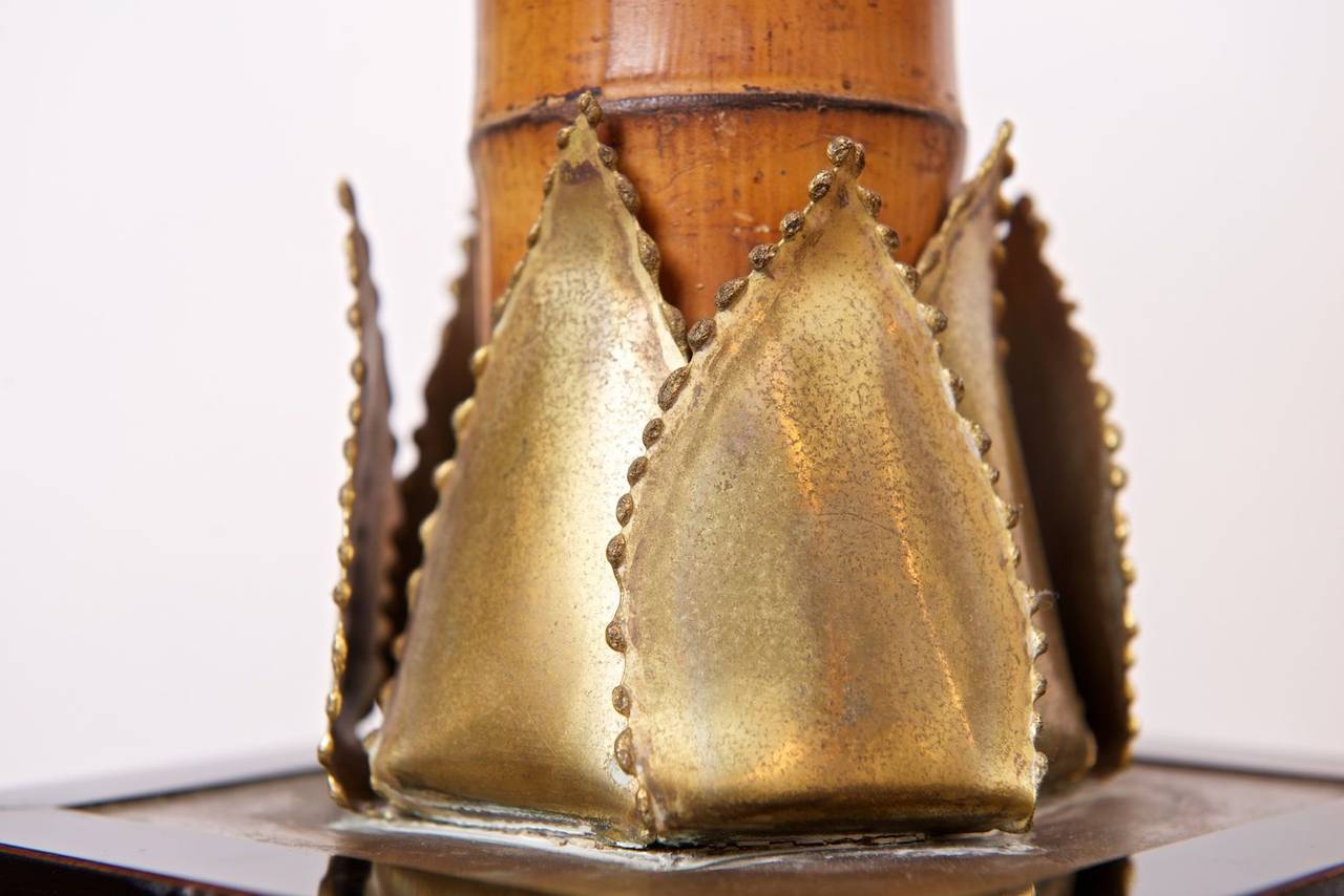 Palm Tree Light by Maison Jansen In Excellent Condition In London, GB