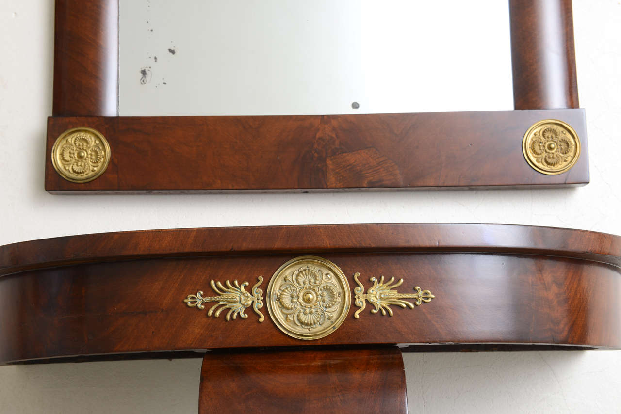 Austrian Wall-Hung Console with Mirror
