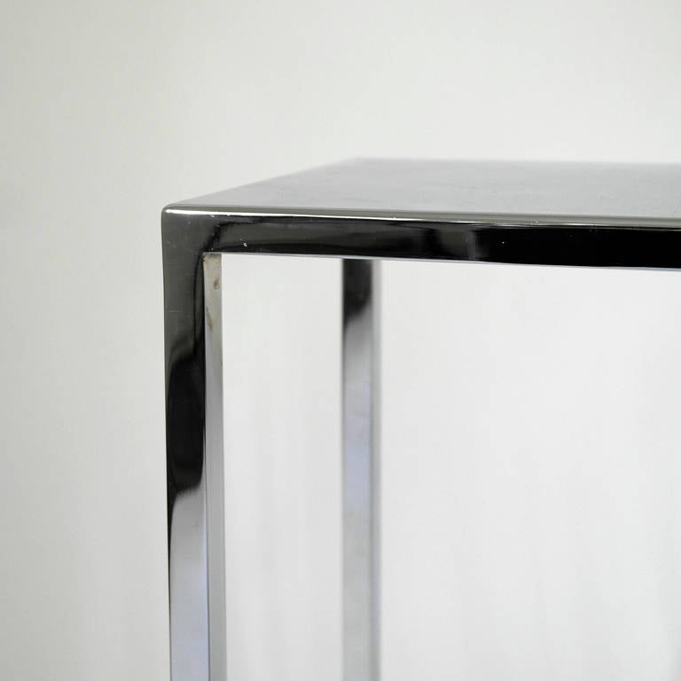 Pair of Philippe Starck Chrome Side Tables For Sale 1