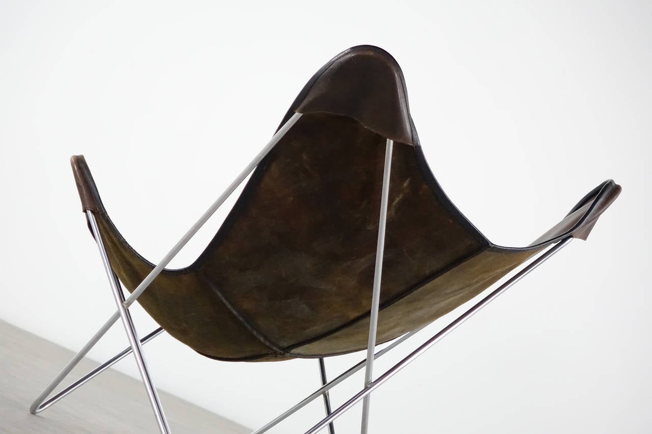 Jorge Ferrari, Hardoy Butterfly Sling Chair for Knoll International, 1960 In Good Condition In Munster, NRW