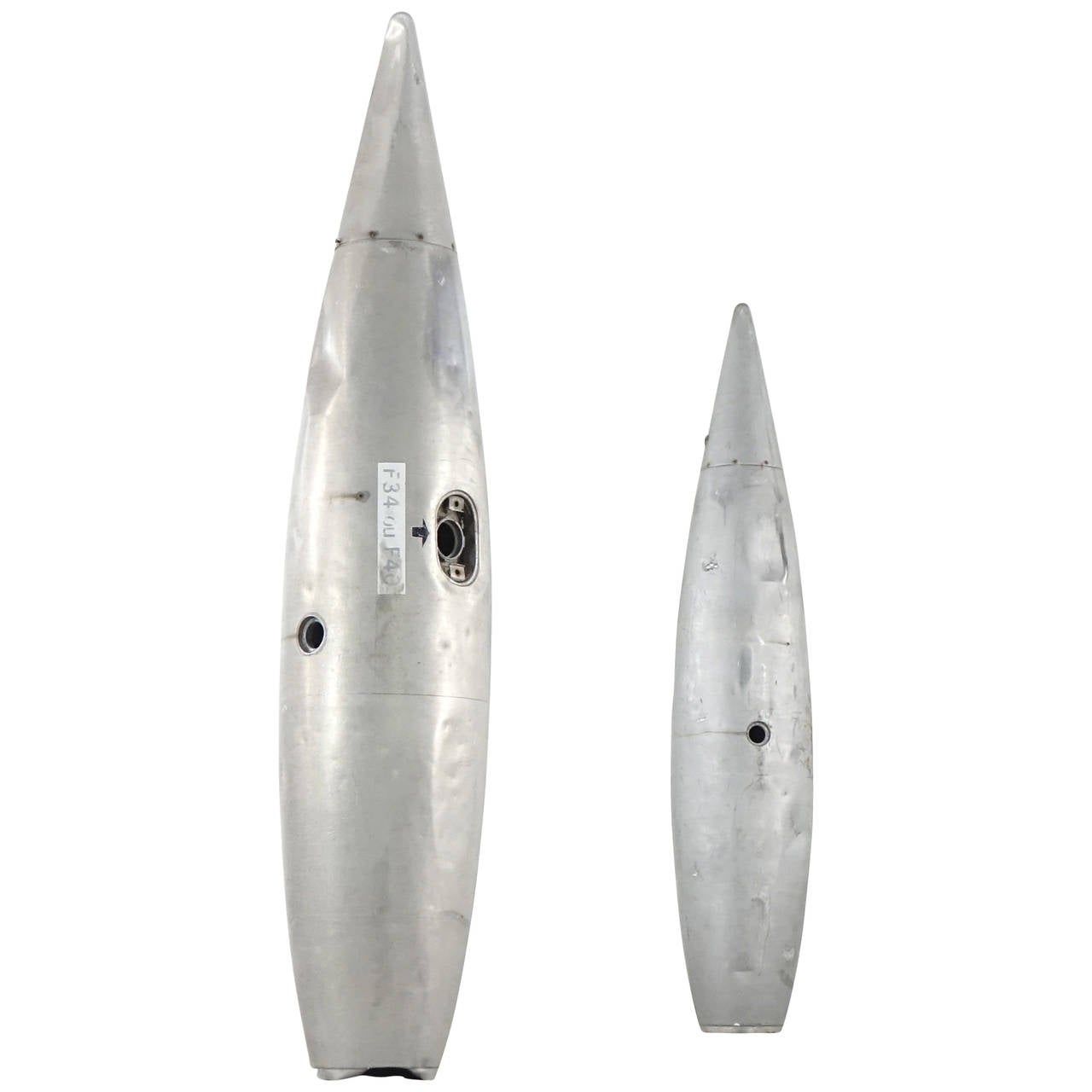 Two French Aircraft Refueling Tank Aluminium Furniture F34 at 1stDibs