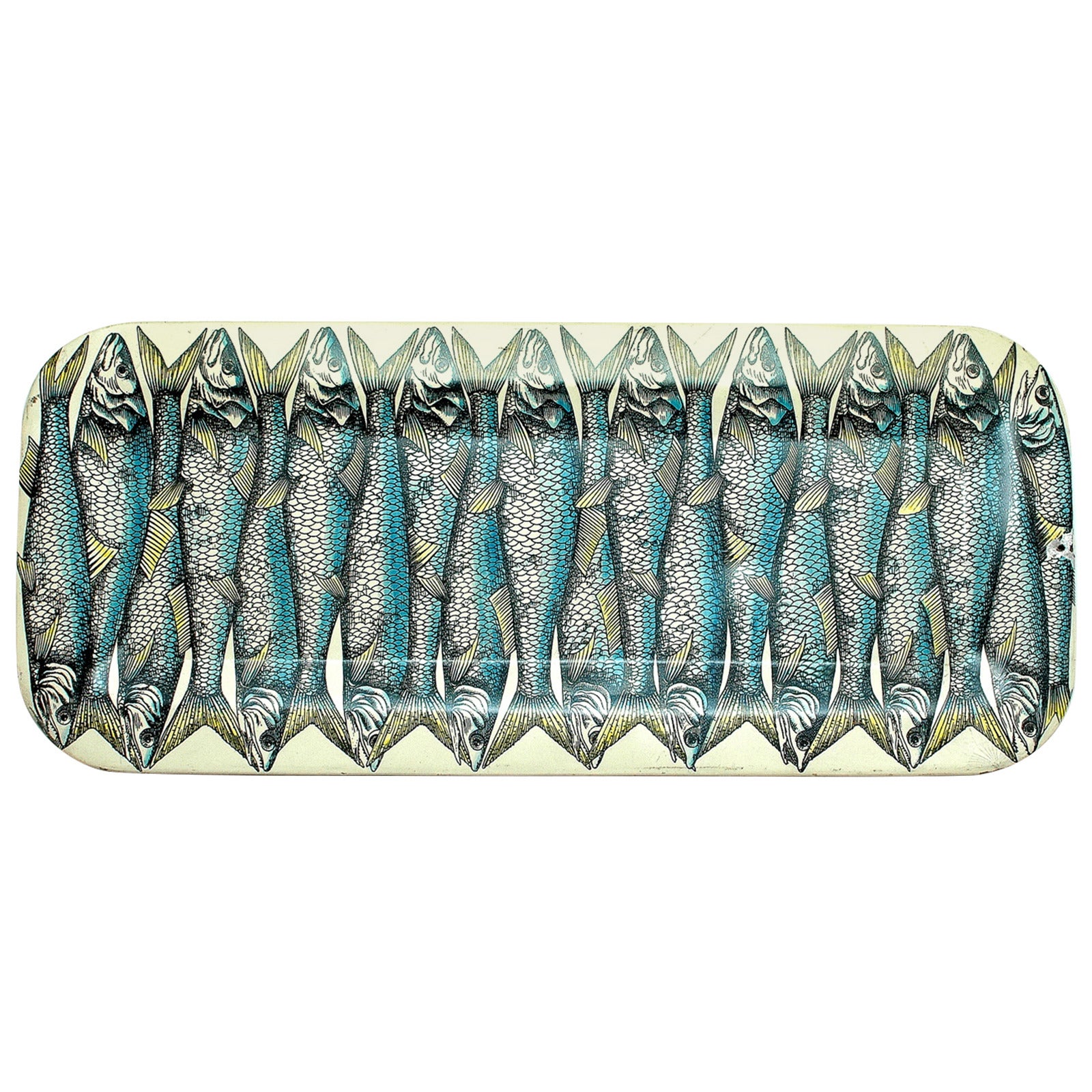 Early Fornasetti Fish Tray from Milano, Italy