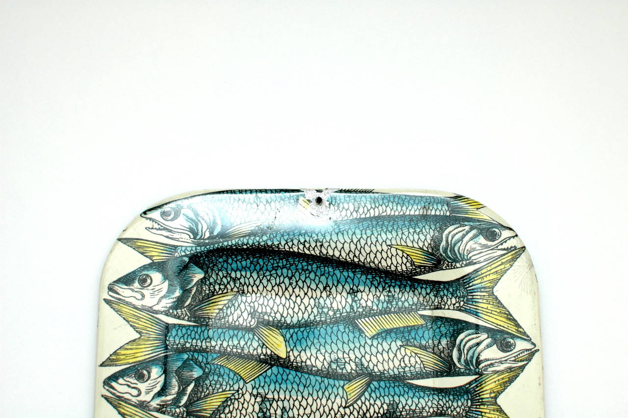 Italian Early Fornasetti Fish Tray from Milano, Italy