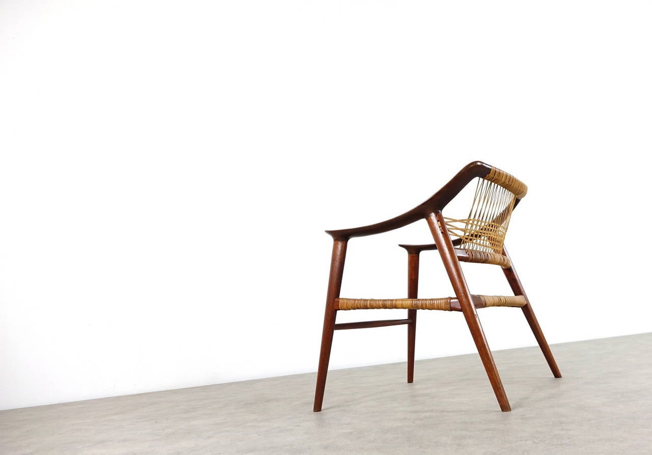 Frederik A. Kayser for Rastad Relling  Chair Produced by Gustav Bahus and EFT In Good Condition In Munster, NRW
