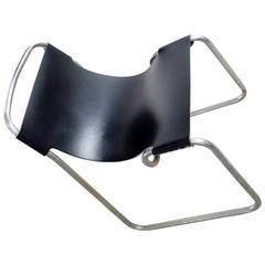 Tubular Leather or Steel  Chair, Early Bauhaus Edition,  Collector
s Stuff